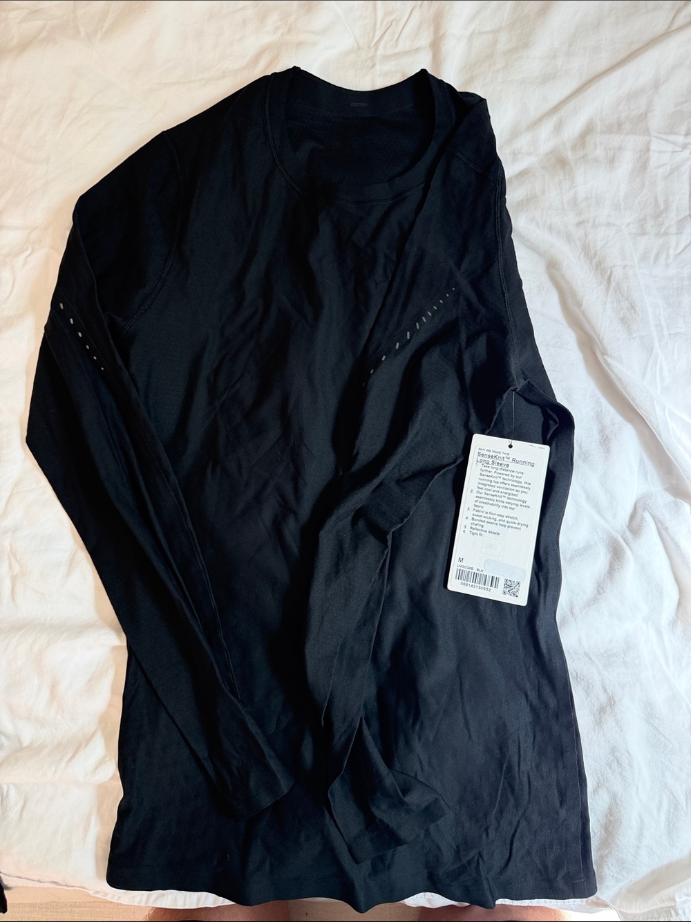 lululemon athletica Black Long-Sleeve Athletic Tee